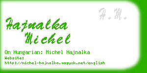 hajnalka michel business card